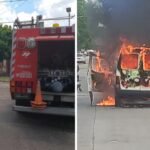 Quilmes Oeste: una camioneta se incendió en plena calle y quedó destruida