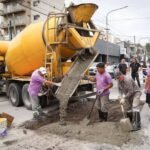 El Municipio continúa con los trabajos de bacheo en hormigón en el centro de Quilmes