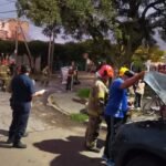 Choque con vuelco en Solano: una mujer fue trasladada por el SAME