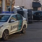 VIDEOS: Luján, brutal choque entre una camioneta y un utilitario terminó con un vehículo incrustado en un comercio