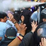 Así comenzó la provocación policial en Plaza de Mayo durante la despedida del Indio