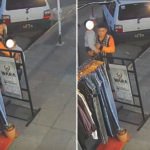 Ezpeleta: una cámara captó el robo de ropa frente a un comercio y crece el malestar social