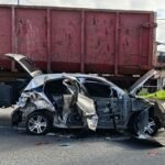 Fuerte choque en Quilmes Oeste: quedó atrapado entre dos camiones